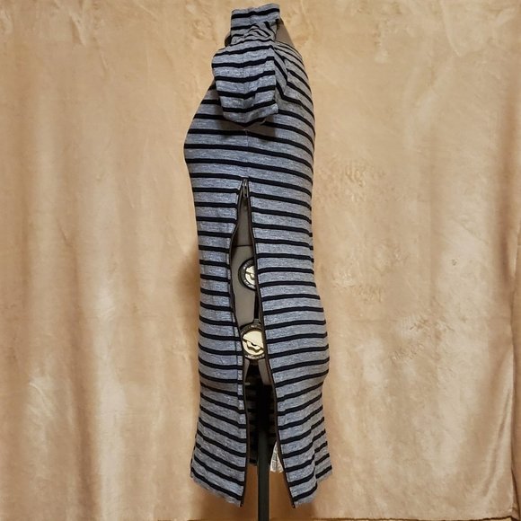 J. Crew Striped Side-Zip 3/4 Sleeve Dress - Picture 8 of 10